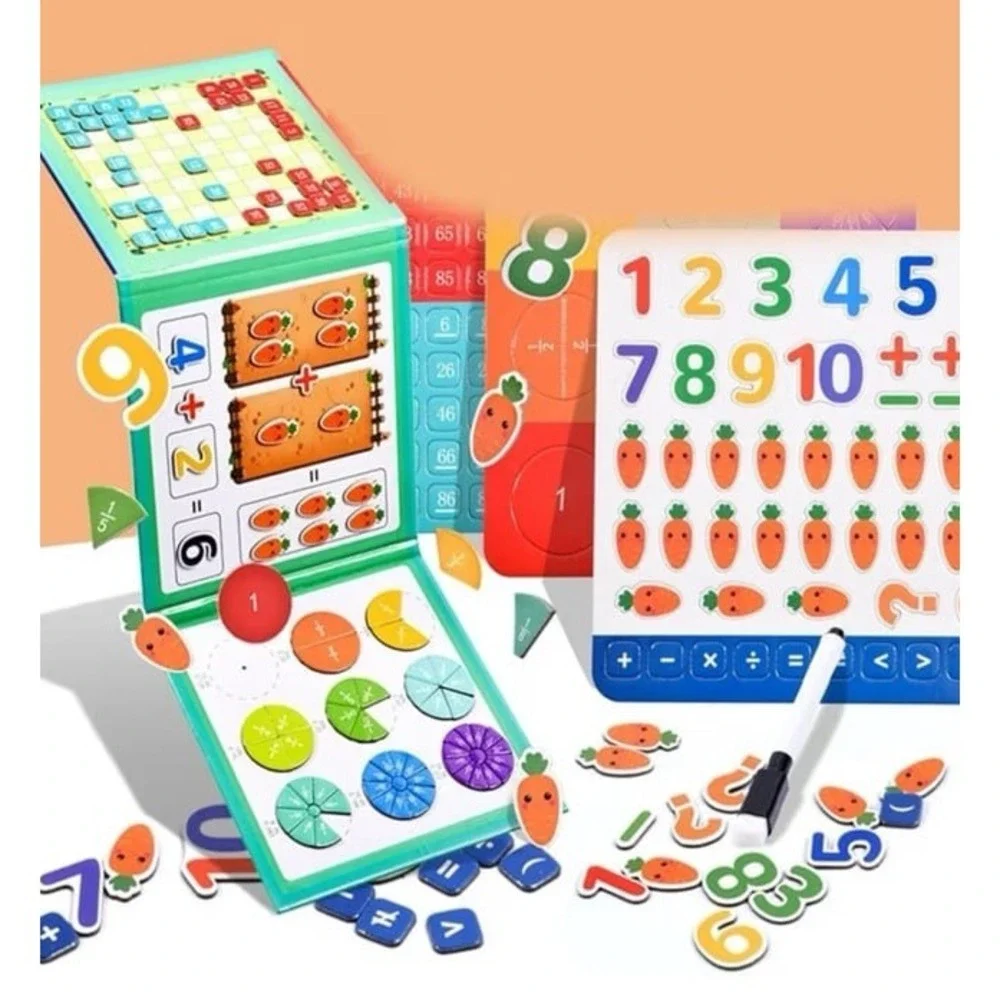 NEW Magnetic Fraction Tiles & Circles Activity Set Fractions educational tool.